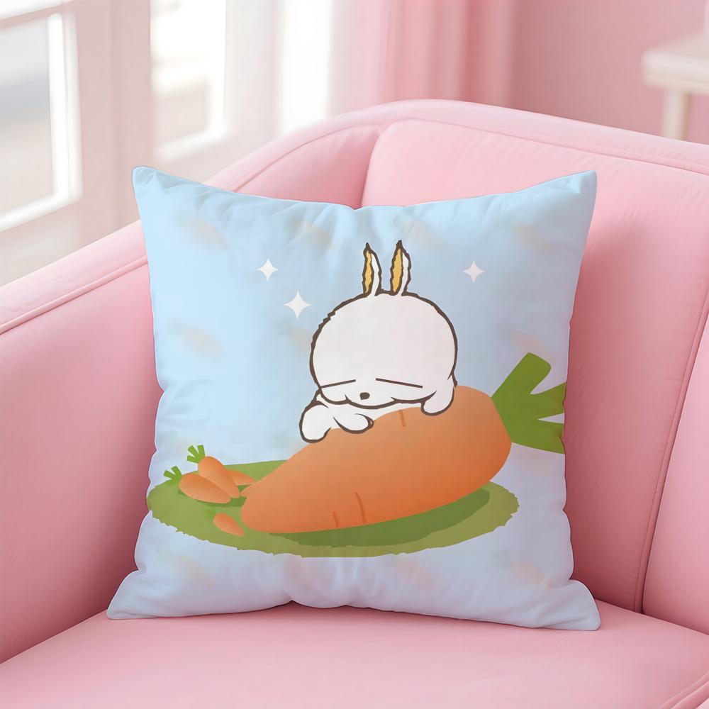 Cartoon M-MASHIMARO Cushion Cover Home & Car Multi-Scene Pillow Cover - Reversible, Soft & Durable for Daily Use