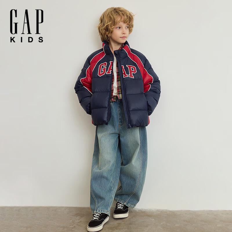 Gap Boys  2025 Winter Warm Fleece-Lined Elastic Waist Jeans 120/56
