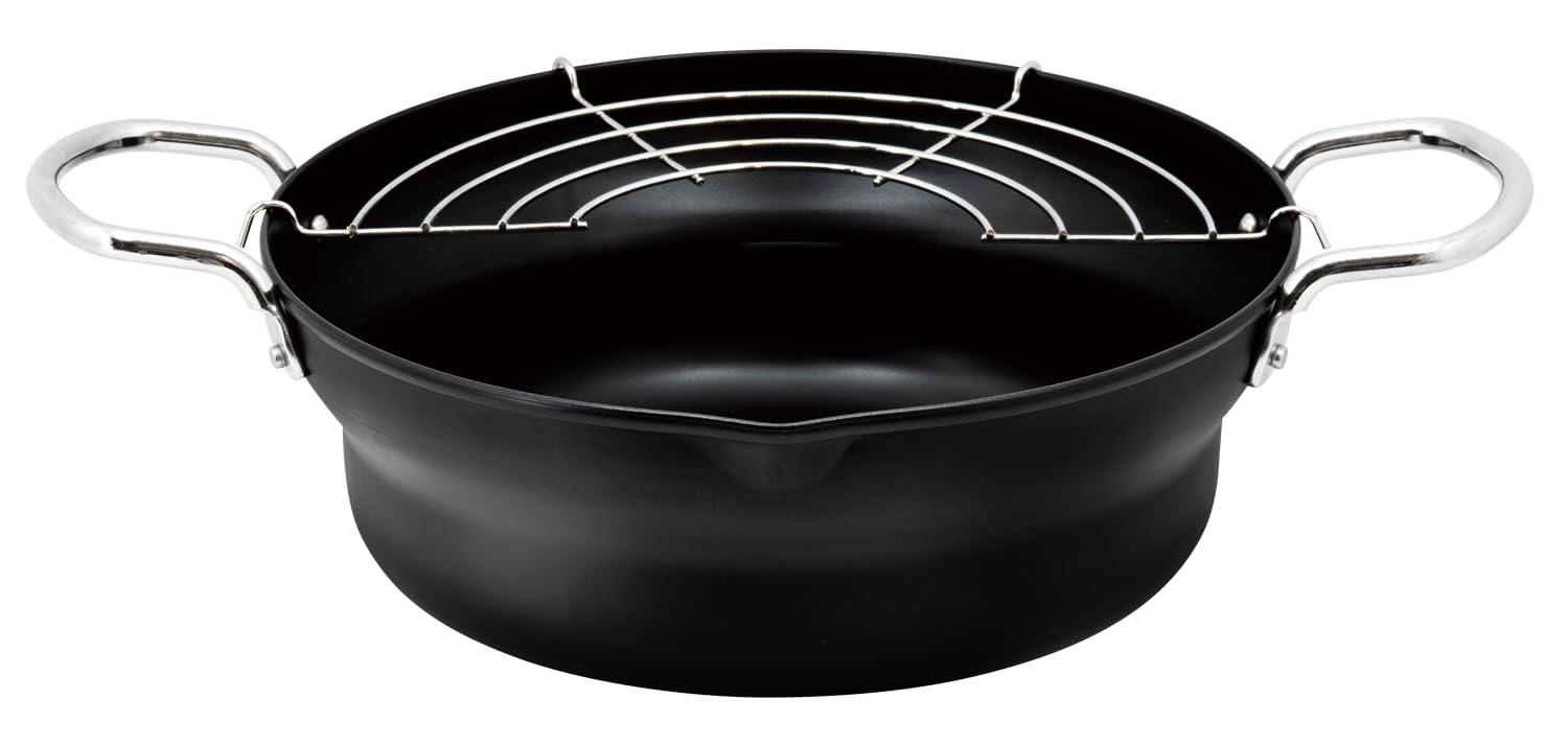 

Wahei Freiz Железная Темпура Индукционная Газовая Мало Масла для Фритюра RB-2764 Фритюрница, 24см, Ярусная, Совместимая, Совместимая, Жарка, чёрный