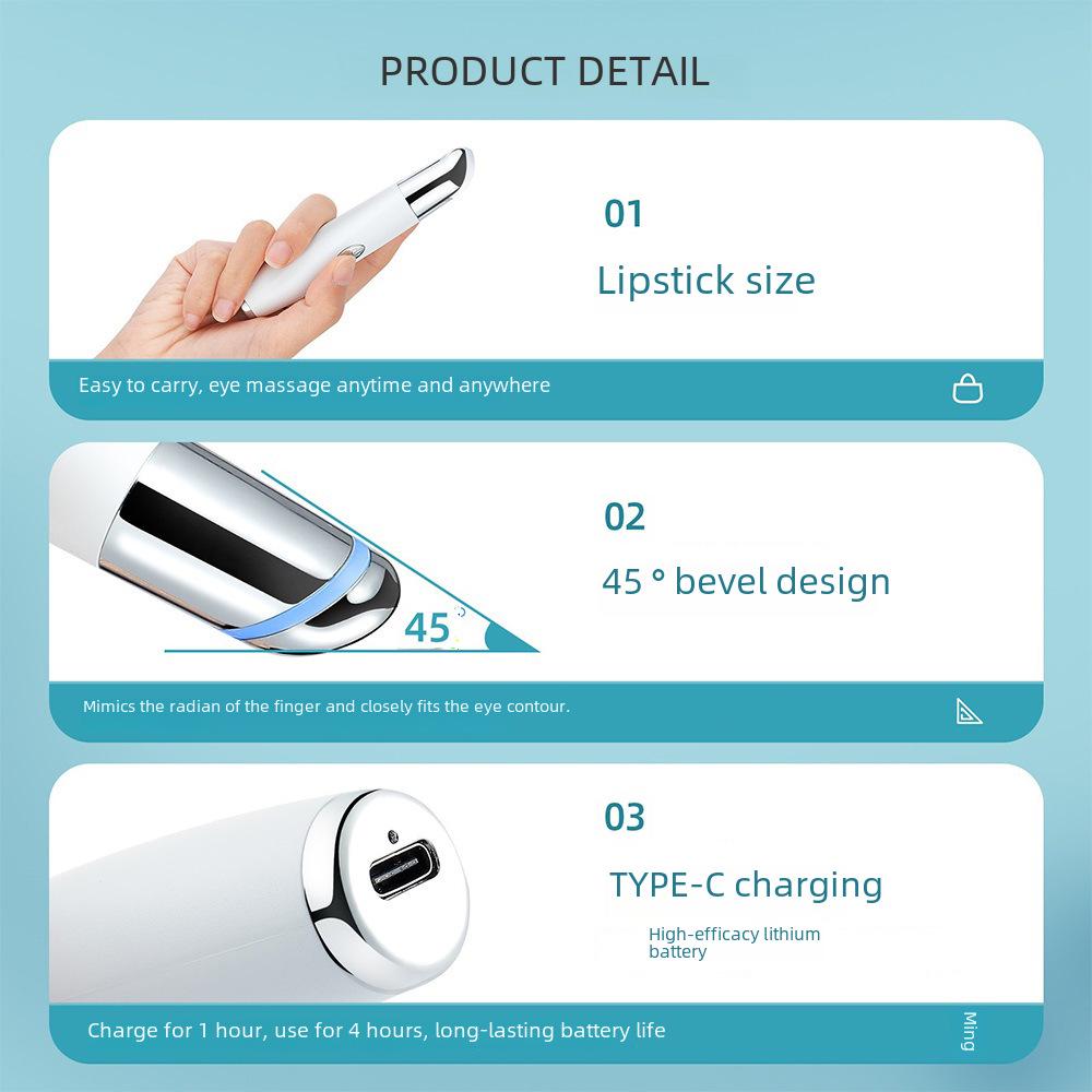 Elektrischer Augenmassagegerät mit Wärmekompression zur Entfernung von Augenringen und Schwellungen