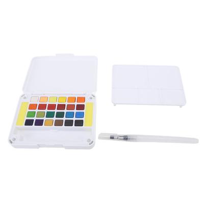 Watercolor Paint Set 24 Colors Quick Drying Detachable Portable Travel Water Color Art Kit