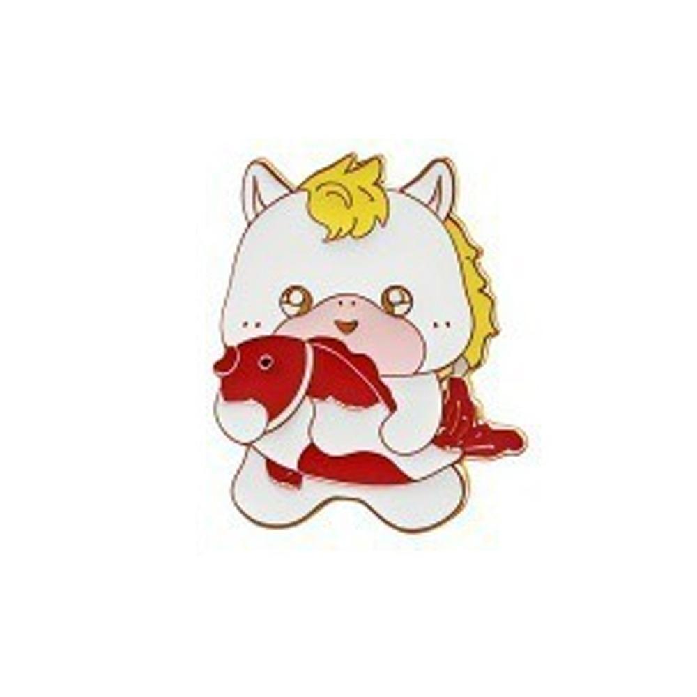 Cartoon Zodiac Horse Brooch Zinc Zinc Zinc Alloy New Year Lapel Pins Cute Animal Brooch  Clothing Accessories