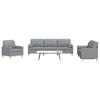 VidaXL 3-piece Sofa Set Decorative Cushions Light Grey Fabric, Sofa, Sofa Seat, Reclining Sofa, Sofa 3278303