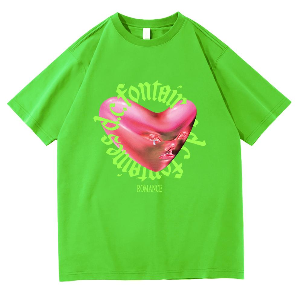 Retro Fontaines D.C. Romance T Shirt New Fashion Men/Wmen Aesthetic Funny T-Shirt Unisex High Quality Hip Hop Cotton Tees Shirts