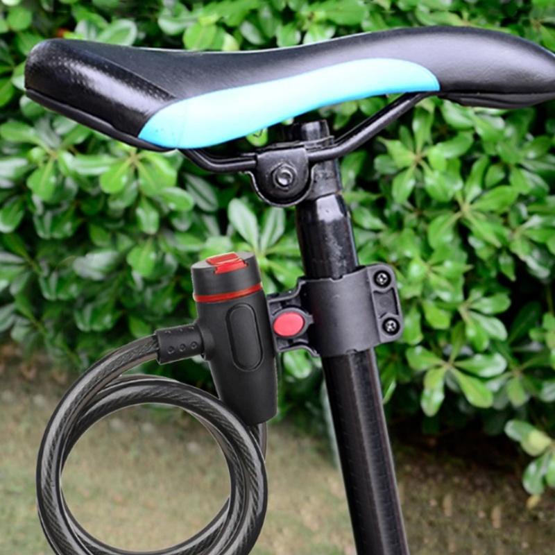 Lacăt din Cablu de Oțel pentru Bicicletă cu Suport de Montare Lacăt din Cablu de Oțel pentru Bicicletă Securitate Ridicată Lacăt de Siguranță pentru Bicicletă de Munte pentru Bicicletă MTB Road