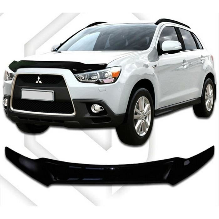Hood Deflector for Mitsubishi ASX 2010-2019, Aerodynamic, Easy Assembly, SCOUTT
