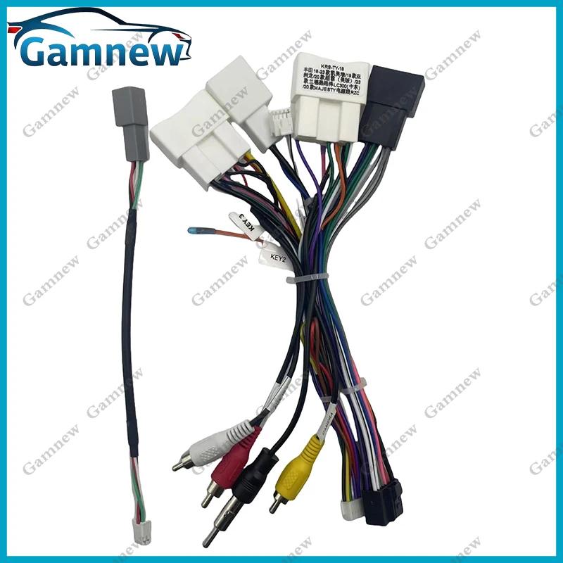 

Car 16pin Wiring Harness Adapter Canbus Box Decoder Android Radio Power Cable For Toyota Camry Hilux Only Cable