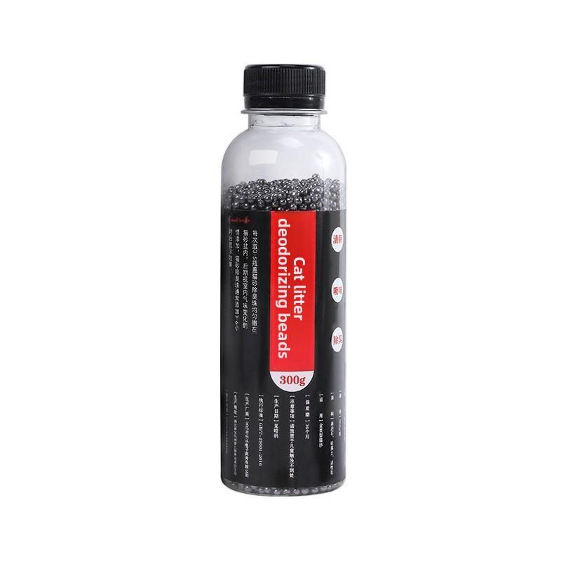 A bottle of deodorant beads for cat sand: makes your home smell comfortable and eliminates odors