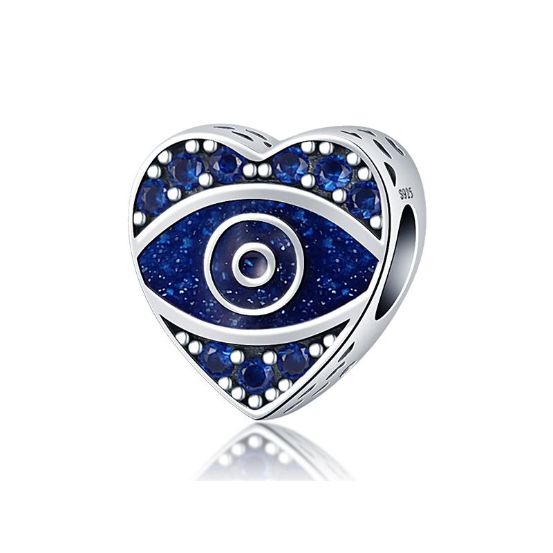 Genuine copper Classic Palm Devils Eye Charm Bead Charms Bead Charms Ideal For Women Male Compatible With 3mm Authentic Bracelets Fine Do It Yourself