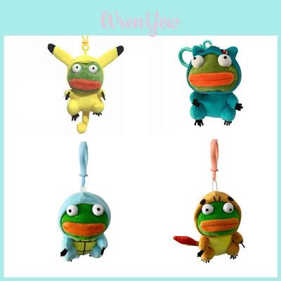 Cute Pepe The Frog Plush Keychain Doll Pendant Pikachu Kid Gift