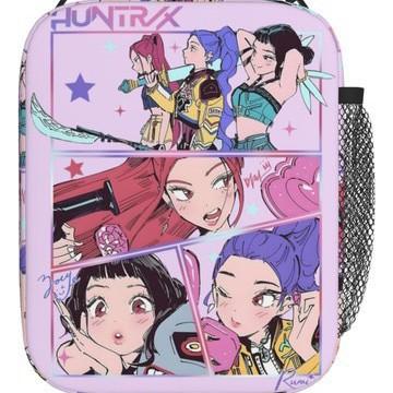 Temporada Escolar Animación de Dibujos Animados Bolsa de Almuerzo Niños Estampado Completo Bolsa Térmica Digital 3D Bolsa Portátil para Picnic al Aire Libre