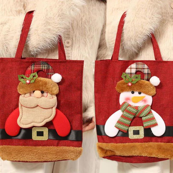 Geantă cadou de Crăciun Geantă măr Geantă cadou de Crăciun pentru copii Geantă măr drăguță cu desene animate
