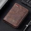 Men’s PU Leather Bifold Wallet Slim Card Holder Compact Billfold Wallet with Multiple Card Slots Cash Pocket Business Wallet
