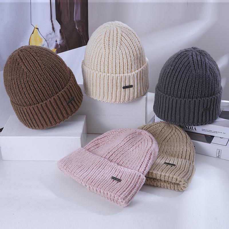 Hat Women's Winter Warm Knitted Hat Windproof Ear Protector Wool Hat