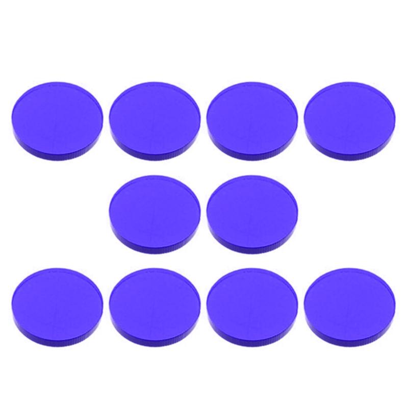 

10Pcs Billiard Pool Cue Tips Clear Acrylic Replacement Tips Pool Stick Tips Snooker Cue Tips Billiard Cue Accessories синий