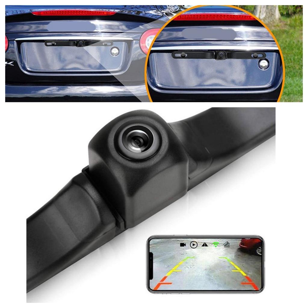 HD 720P WiFi Rear View Car Camera License Plate Frame IP67 Waterproof Night Vision 170 Degree Car Rear Reversing Parking Camera