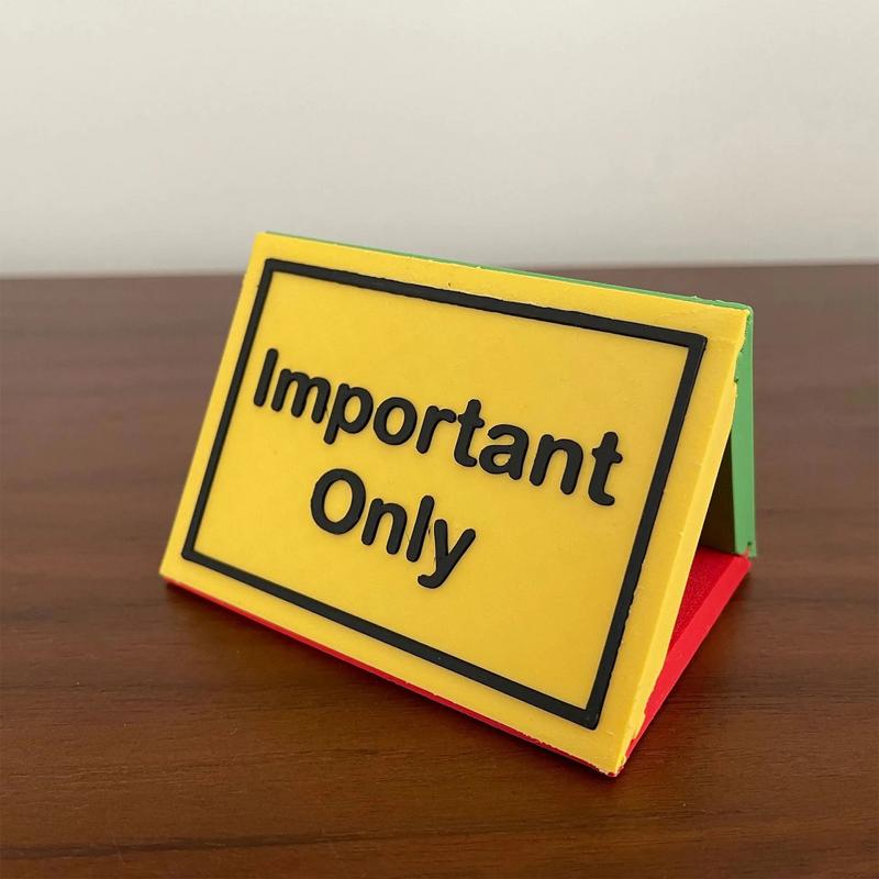3-Sided Do Not Disturb Desktop Indicator 3d Do Not Disturb Conference Room Sign College Dorm Decor Desk Accessories