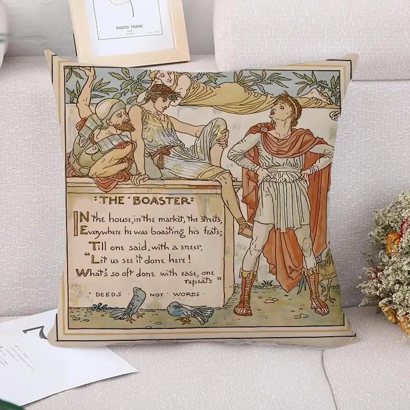 Own Aesop Decorative Pillows for Sofa Pillow Cover Short Plush Cushion Covers Decoration Living Room Pillowcases  Bed