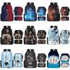 Elementary Students School Backpack Set Lightweight Oxford With Multiple Compartments For Afterschool Tutorage