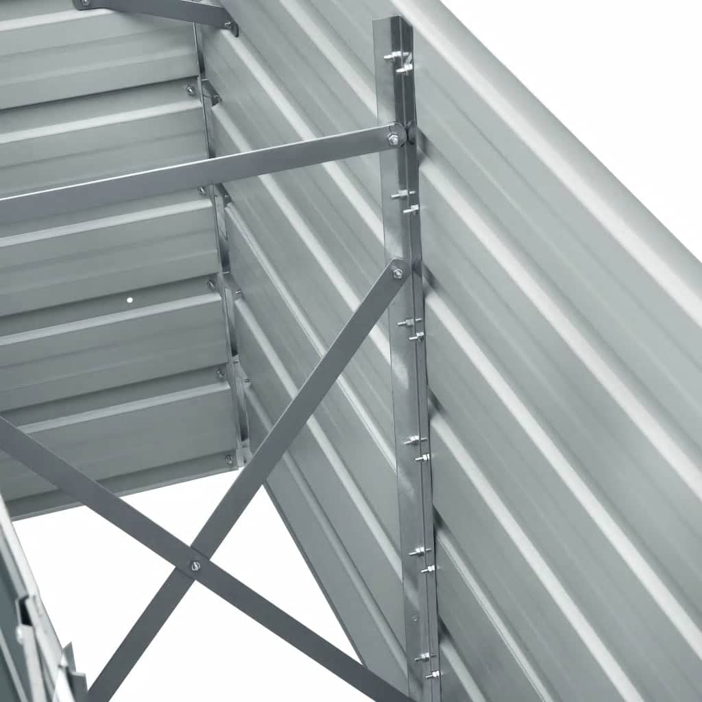 Raised Garden Bed Galvanized Steel 240 X 40 X 77 Cm Anthracite