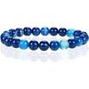 Brazilian Red Agate and Tiger Eye Volcanic Stone Bracelet with Cat's Eye Beads for Men and Women
