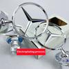 KMLB1 1pcs Emblem Star Bonnet Car Hood Front Logo for Mercedes E S Class W204 W211 W205 W212 W203 W213 Accessories Mercedes Benz