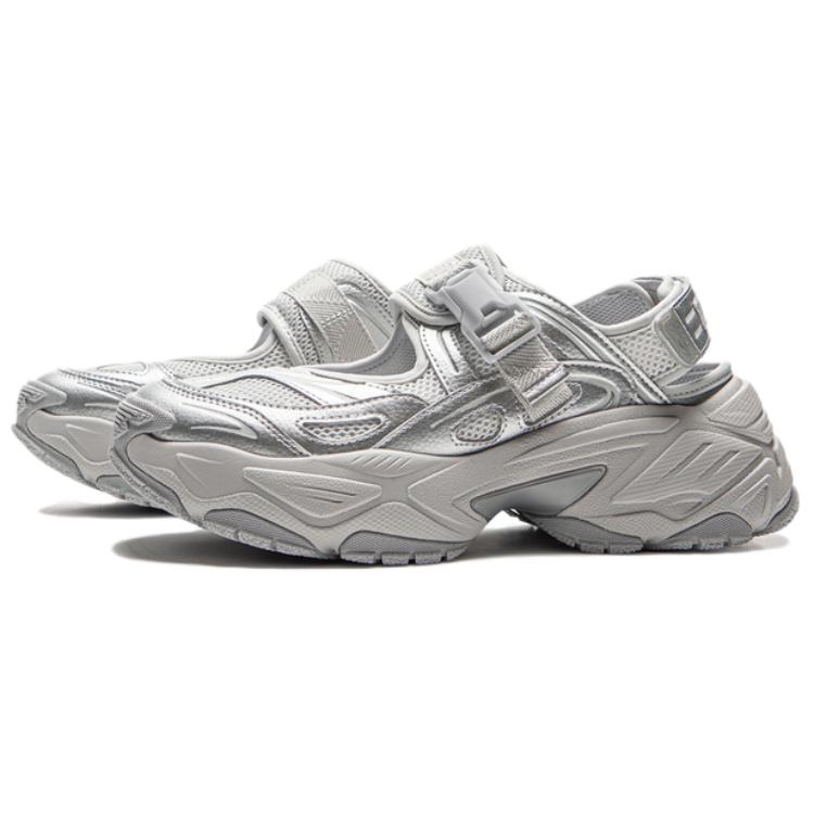 Li Ning Brown Sugar 2 Slip Resistant, Abrasion Resistant, Breathable, Rebound Low top Casual Shoes Women's Silver AGUV022-2