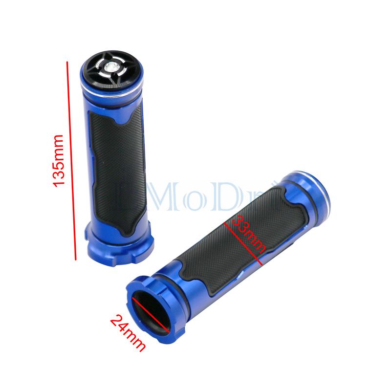 LMoDri Universal 7/8'' 22MM Motorcycle Handle Grips Racing Handlebar Grip for KTM Honda Kawasaki Yamaha Suzuki Ducati