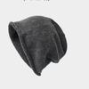 Oversized Knit Beanie Gray Warm Autumn Winter Hat