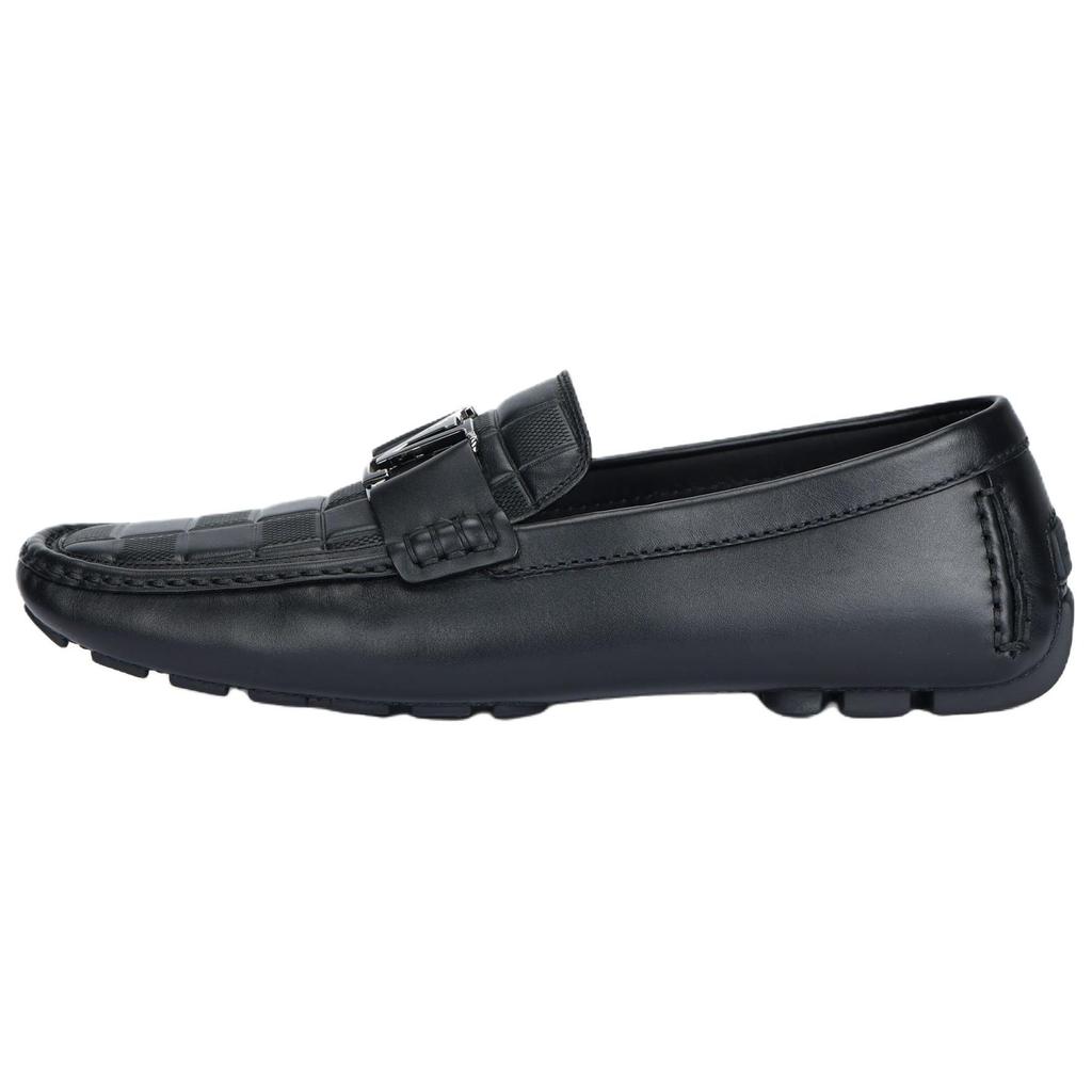 LOUIS VUITTON Monte Carlo Moccasin Shoes 'Black Plaid Top' 1ABFVC