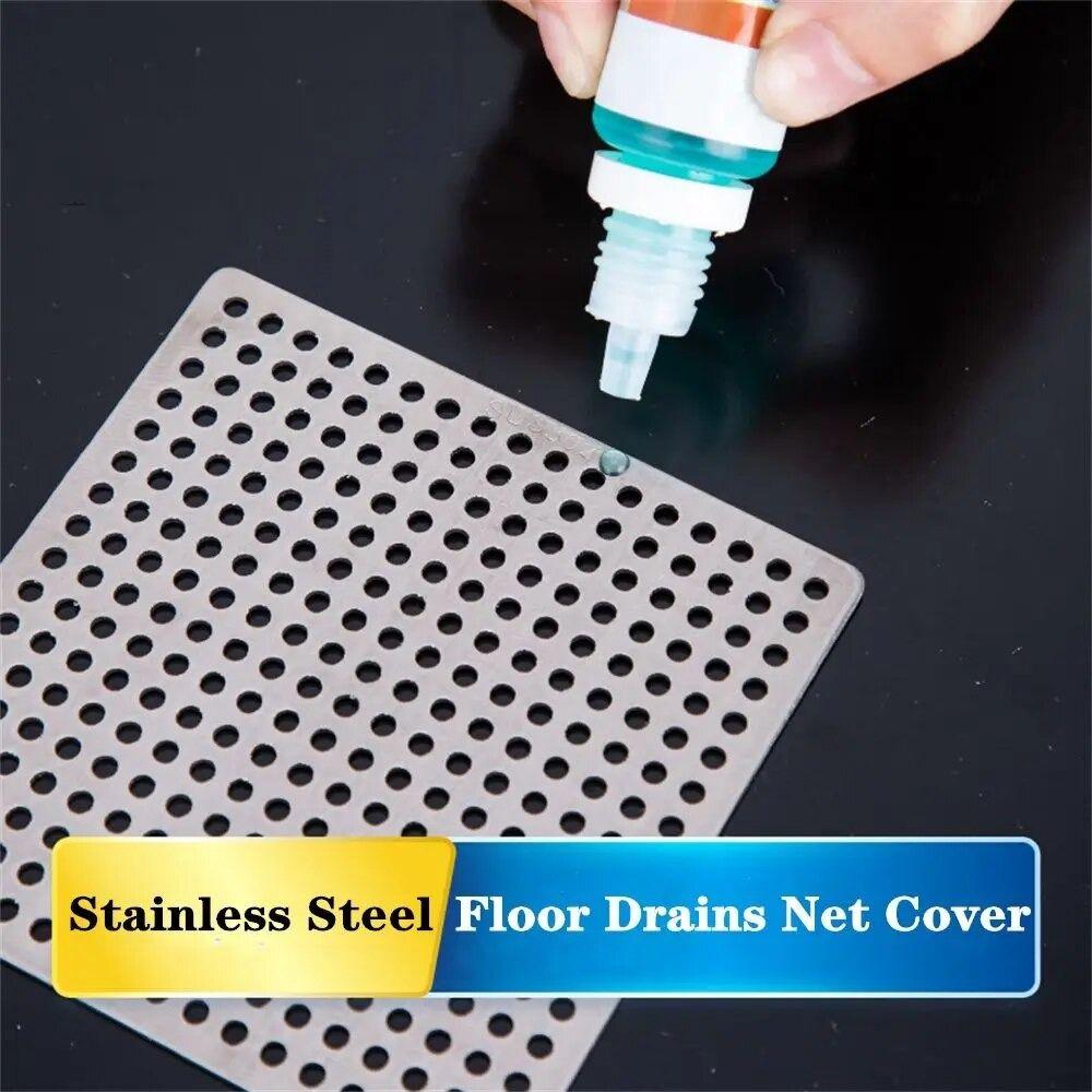 Square Drainage Net Cover Easy To Install and Clean Sink Strainer Floor Drains  Garden