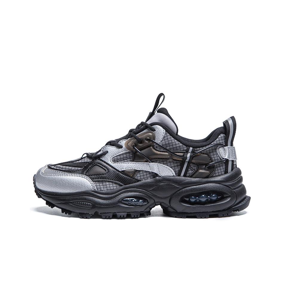 Kappa Y2K Retro Running Shoes Retro Deconstruction Wear-Resistant Increased Height Casual Sports Shock Absorption Low-Top Dad Shoes K0CY5MC10D-990