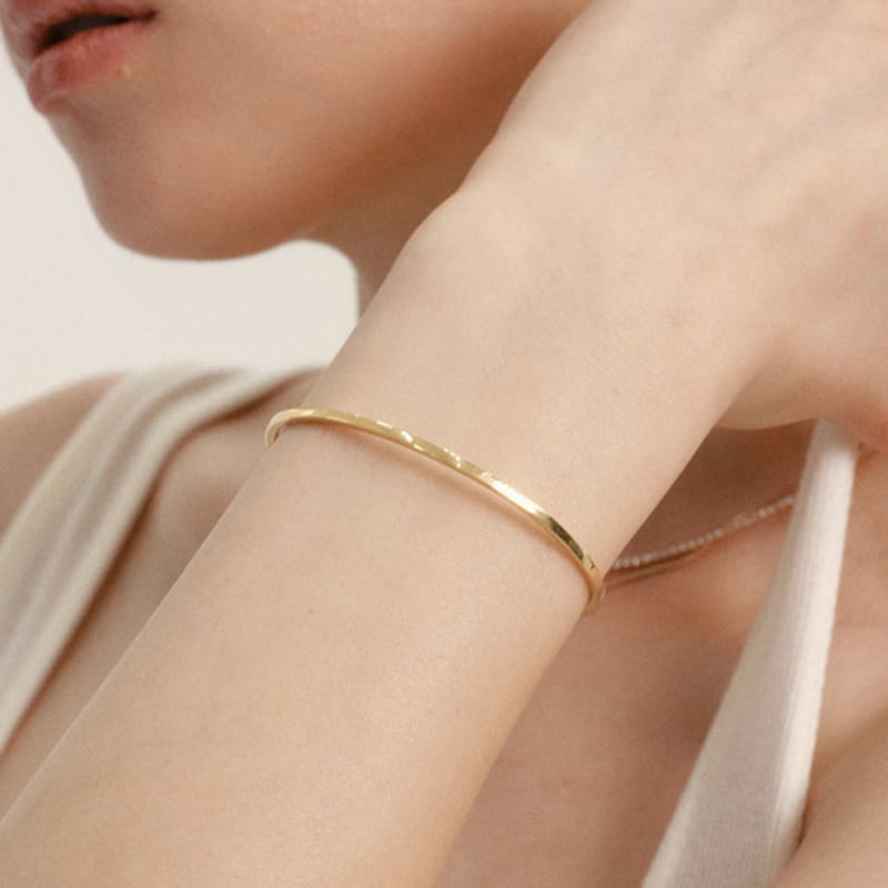 Brățară bangle LUNNE Argint 925 Margine Plată #LSB21