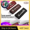 Car Stickers For Alfa Romeo Soft Suede Car Door Handle Cover Roof Armrest Glove Protection Accessories For Alfa Romeo 159 Giulie