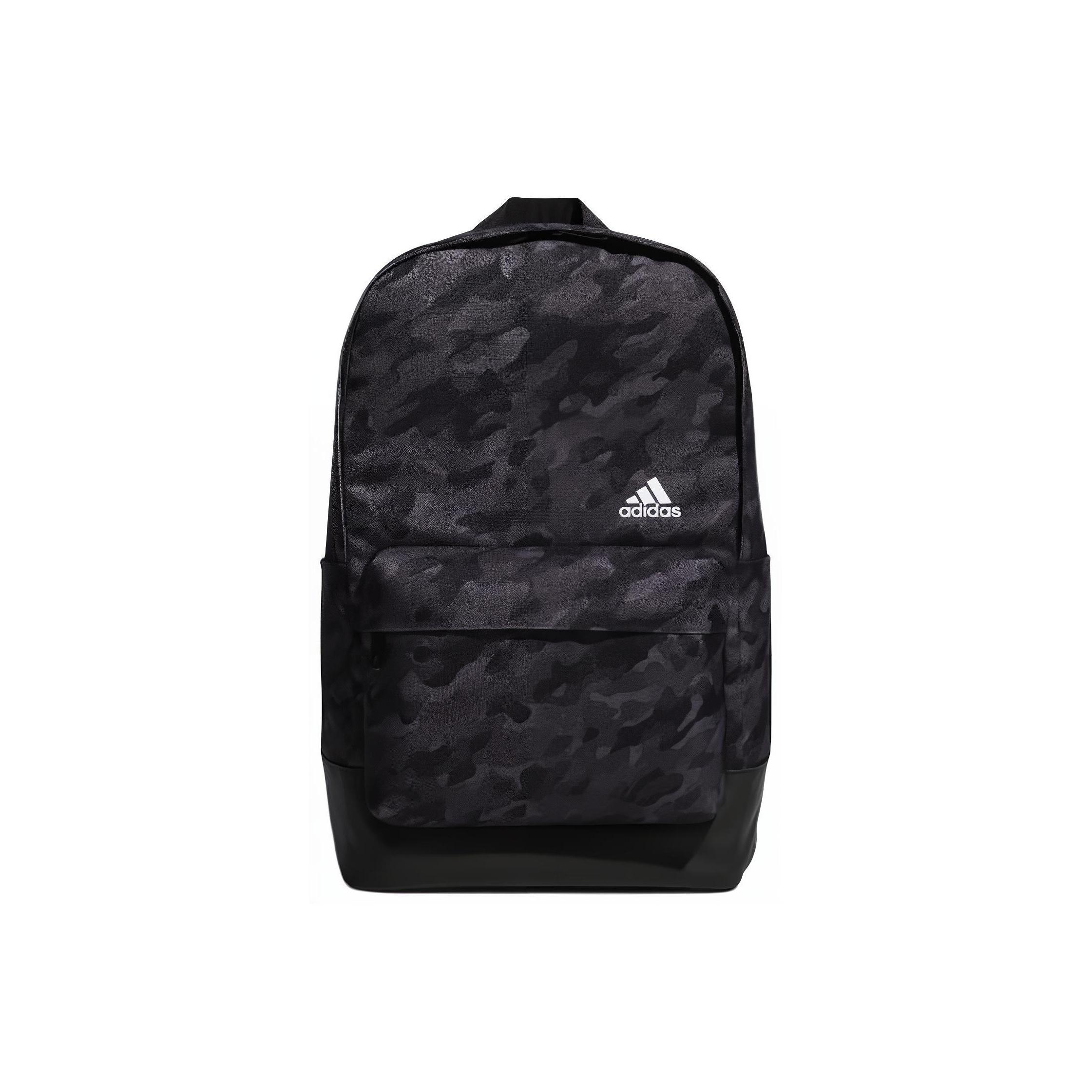 Adidas Cl Aop Sports Camouflage Casual Polyester Nylon Backpack Men Backpack Black EE1083 Black