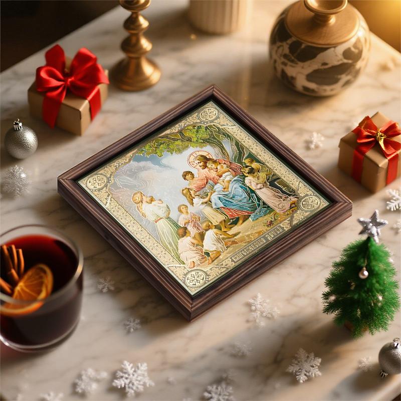 Russian Eastern Orthodox Church Wooden Wall Decor - Rustic Wooden Sign for Desktop, Door, Wall Decor - Ideal Gift for Friend & Family