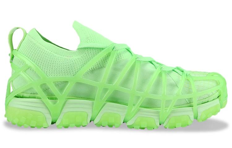 Li Ning Mix ACE Fabric Slip Resistant Abrasion Resistant Low Top Casual Shoes Women's Fluorescent Ice Green AZGS030-2