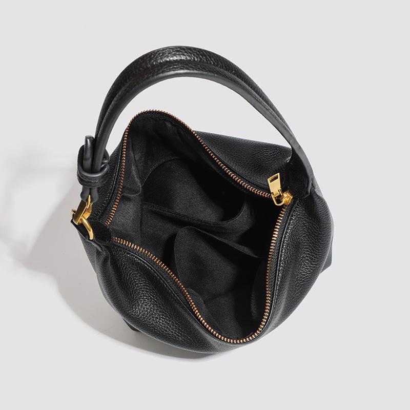 New Lychee Pattern Versatile Commuter Women's Bag Large Capacity Casual Shoulder Messenger Bag Simple Dumpling Armpit Bag