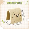 Desk Clock Desktop Ornament Table Decorative Simple Silent Modern Art for Shelf Bedside