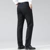 FAPAI Men's Modal Blend Warm Fleece-Lined Casual Business Trousers