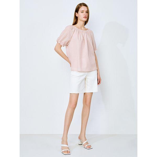  She S miSS  Check Two Way Banding blouSe Swwblo21010