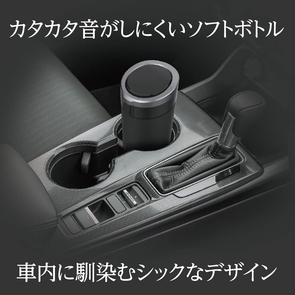 Seiko Sangyo EXEA Auto Innenraum Mülleimer Weiche Staubflasche Schwarz ED-64