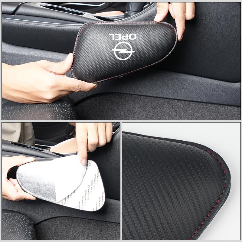 Car Knee Leg Protective Pad Foot Armrest Cushion Cover Accessories For Opel Corsa D Astra Insignia Vectra Zafira Meriva Mokka