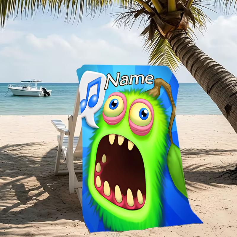 Customizable Personalized Beach Towels My Singing Monsters Themed designs.Suitable for the Beach, Yoga, Sports;ideal As Beach Accessories