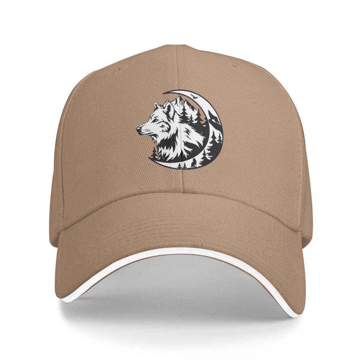 

Wolf Howl Of A Wolf Baseball Caps Snapback Baseball Hats Breathable Casual Casquette Outdoor Unisex One Size