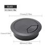 1/2/4/5pcs Desk Cord Grommet Wire Hole Cover Line Outlet Port Threading Box Cover Cable Passing Box Office Table Cable Organizer