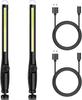 1-2PCS COB Portable LED Work Lights Cordless Magnetic LED Work Lamp Inspection Lights for Car Repair Home Garage Emergency
