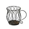 Metal Wire Coffee Capsule Holder Large Capacity Fruit Snack Storage Rack K Cup Organizer  Bar