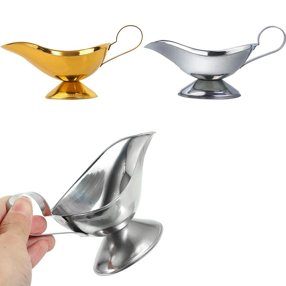 

Большой носик для губ без капель, соусник, кувшин для сервировки соуса из нержавеющей стали, кувшин для сливок для молока, приправа