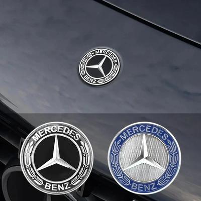 Emblema Metallo Piatto Cofano Auto Distintivo Anteriore Logo Adesivo Per Mercedes Benz W212 W213 W205 W177 W247 W176 CLS CLA CLK CLG GLS